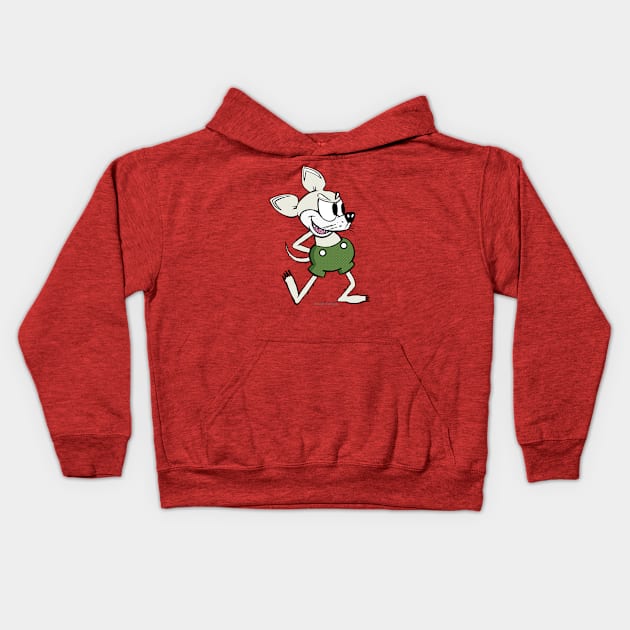 Vintage Cartoon Chihuahua Kids Hoodie by FanboyMuseum